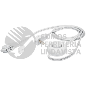 46155 EXAP-2B EXTENSION CON APAGADOR DE PIE 2 METROSETROS BLANCA VOLTECK