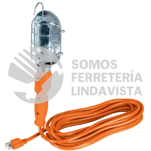 47259 LAT-8M LAMPARA DE TALLER CON CANASTILLA METALICA 7.5 M VOLTECK