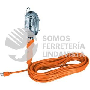47261 LAT-15M LAMPARA DE TALLER CON CANASTILLA METALICA 14.5 M VOLTECK
