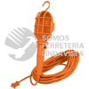 47260 LAT-15P LAMPARA DE TALLER CON CANASTILLA PLASTICA 14.5 M VOLTECK
