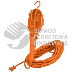 47260 LAT-15P LAMPARA DE TALLER CON CANASTILLA PLASTICA 14.5 M VOLTECK