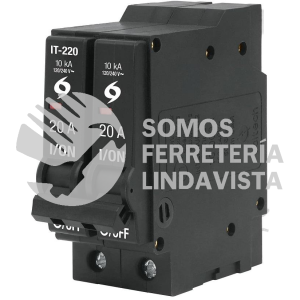 46704 IT-220 INTERRUPTOR TERMOMAGNETICO 2 POLOS 20 A VOLTECK