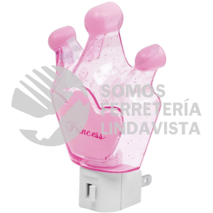 46131 LUZ-02 LUZ DE NOCHE CON LAMPARA E12 CORONA PRINCESA VOLTECK