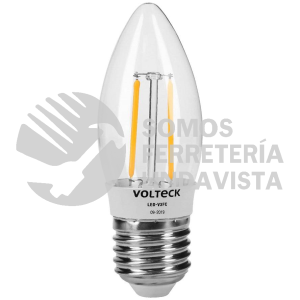 46212 LED-V3FC LAMPARA LED TIPO VELA 3 W CON FILAMENTO LUZ CALIDA BLISTER VOLTECK