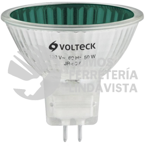 47257 JR-50V LAMPARA DE HALOGENO VERDE 50 W TIPO MR16 EN CAJA VOLTECK