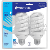 46850 F-24EX2 PACK 2 LAMPARAS ESPIRAL T4 24 W LUZ DE DIA BLISTER VOLTECK