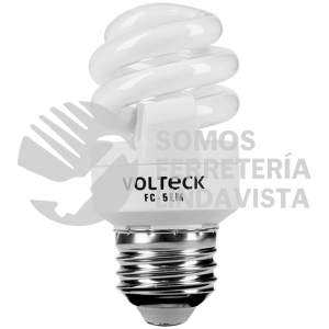 48201 FC-5EM LAMPARA ESPIRAL MINI T2 5 W LUZ CALIDA EN BLISTER VOLTECK