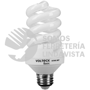 20104 FOTWC-20CP LAMPARA ESPIRAL T4 20 W LUZ CALIDA EN CAJA VOLTECK