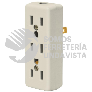 46814 MUL-305 MULTICONTACTO TRIPLE 2 POLOS + TIERRA VOLTECK