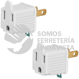 46252 AD-32B BOLSA CON 2 ADAPTADORES 3 A 2 BLANCOS VOLTECK