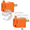 46253 AD-32N BOLSA CON 2 ADAPTADORES 3 A 2 NARANJAS VOLTECK