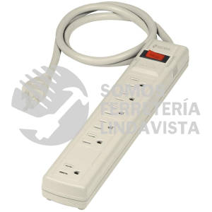47183 MUL-627 MULTICONTACTO 14 AWG 6 ENTRADAS SUPRESOR DE PICOS 270 JOULES VOLTECK
