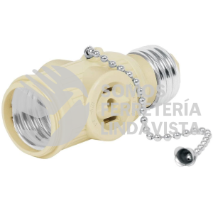 46515 POBA-17 PORTALAMPARA DE BAQUELITA CON INTERRUPTOR DE CADENAVOLTECK