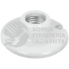 46523 POPO-15 PORTALAMPARA DE PORCELANA 3-1/2" REDONDA VOLTECK