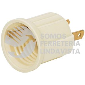 46525 POBA-20 PORTALAMPARA DE BAQUELITA CON ADAPTADOR MARFIL VOLTECK