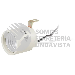 46529 POPO-16 PORTALAMPARA DE PORCELANA SOPORTE TIPO ESCUADRA VOLTECK