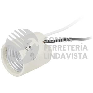 46528 POPO-14 PORTALAMPARA DE PORCELANA SENCILLO VOLTECK
