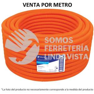 45018 PF-1/2 METRO DE POLIDUCTO 1/2" CORRUGADO FLEX. S/GUIA ROLLO 100 M VOLTECK