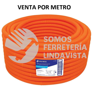 45019 PF-3/4 METRO DE POLIDUCTO 3/4" CORRUGADO FLEX. S/GUIA ROLLO 50 M VOLTECK