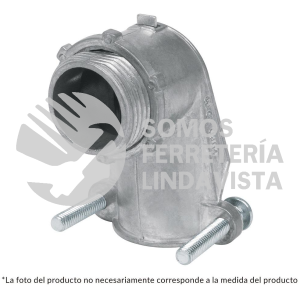 47344 CTF-3/4C CONECTOR CURVO 3/4" PARA TUBO FLEXIBLE METALICO VOLTECK
