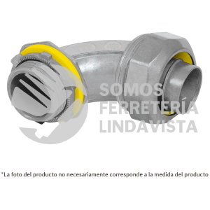 46934 CLQ-3/4C CONECTOR CURVO 3/4" PARA TUBO LIQUID TIGHT VOLTECK
