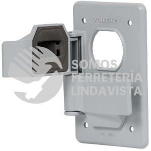 46433 PAFIN-DOS PLACA TIPO FS CON CUBIERTA DOBLE SOBREPONER VOLTECK