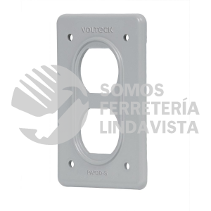 46430 PAFDO-S PLACA TIPO FS DOBLE DE SOBREPONER VOLTECK