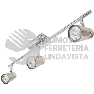 48434 SOB-303S LUMINARIO DE SOBREPONER CON 3 SPOTS BASE GU10 VOLTECK