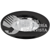 46613 EMP-101S LUMINARIO REDONDO NEGRO SPOT FIJO LAMPARA NO INCLUIDA VOLTECK