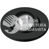 46624 EMP-107S LUMINARIO REDONDO NEGRO SPOT ESFERICO LAMPARA NO INCLUIDA VOLTECK