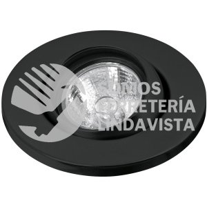 46624 EMP-107S LUMINARIO REDONDO NEGRO SPOT ESFERICO LAMPARA NO INCLUIDA VOLTECK