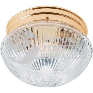 46627 SOB-100S LUMINARIO DECORATIVO 15X24 CM PANTALLA CRISTAL S/LAMPARAS VOLTECK