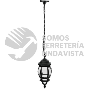 47297 COL-101S ARBOTANTE TRADICIONAL COLGANTE NEGRO LAMPARA NO INCLUIDA VOLTECK