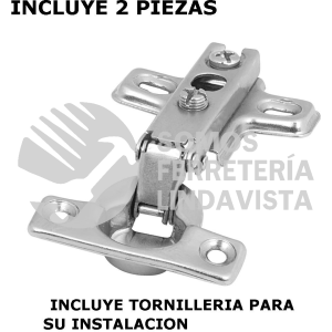 43156 BIDI-95C BOLSA C/2 BISAGRAS BIDIMENSIONALES 95 GRADOS COBERTURA COMPLETA HERMEX