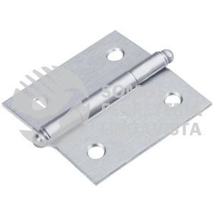 43254 BC-203R BISAGRA CUADRADA 2" ACERO CROMO MATE REDONDA HERMEX
