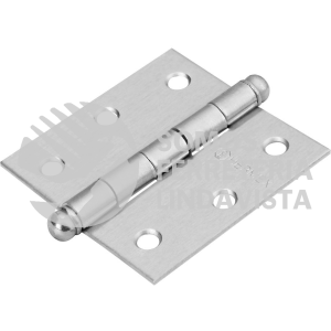 43255 BC-253R BISAGRA CUADRADA 2-1/2" ACERO CROMO MATE REDONDA HERMEX