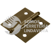43244 BC-202R BISAGRA CUADRADA 2" ACERO LATONADO ANTIGUO REDONDA HERMEX