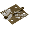 43245 BC-252R BISAGRA CUADRADA 2-1/2" ACERO LATONADO ANTIGUO REDONDA HERMEX