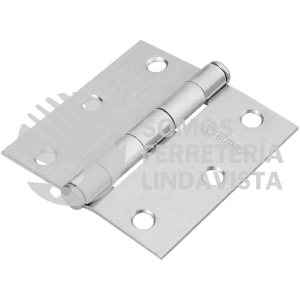 43261 BC-303P BISAGRA CUADRADA 3" ACERO CROMO MATE PLANA HERMEX