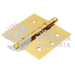 43210 BC-205R BISAGRAS CUADRADAS LATON SOLIDO CABEZA REDONDA HERMEX