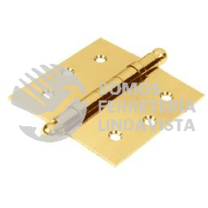 43212 BC-305R BISAGRAS CUADRADAS LATON SOLIDO CABEZA REDONDA HERMEX