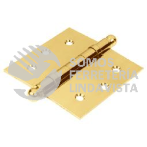 43213 BC-355R BISAGRAS CUADRADAS LATON SOLIDO CABEZA REDONDA HERMEX