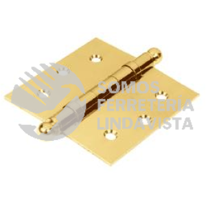 43214 BC-405R BISAGRAS CUADRADAS LATON SOLIDO CABEZA REDONDA HERMEX