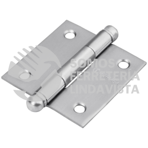 43220 BC-204R BISAGRA CUADRADA 2" ACERO INOXIDABLE REDONDA HERMEX
