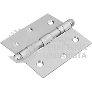 43222 BC-304R BISAGRA CUADRADA 3" ACERO INOXIDABLE REDONDA HERMEX