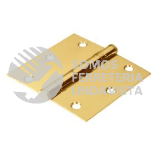 43215 BC-205P BISAGRAS CUADRADAS LATON SOLIDO CABEZA PLANA HERMEX