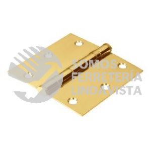43216 BC-255P BISAGRAS CUADRADAS LATON SOLIDO CABEZA PLANA HERMEX