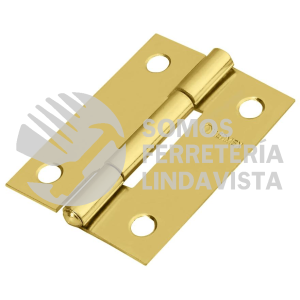 43194 BR-201 BISAGRA RECTANGULAR 2" ACERO LATONADO HERMEX