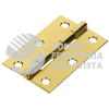 43195 BR-251 BISAGRA RECTANGULAR 2-1/2" ACERO LATONADO HERMEX