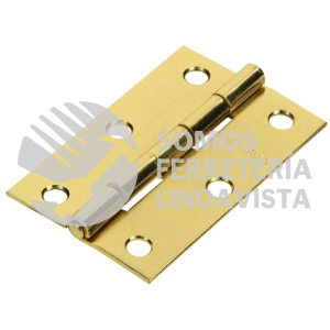 43195 BR-251 BISAGRA RECTANGULAR 2-1/2" ACERO LATONADO HERMEX